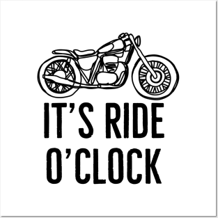 Motorbikes old motorbikes custom motorbikes it’s ride o clock Posters and Art